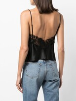 Thumbnail for your product : Kiki de Montparnasse Orchid silk camisole top