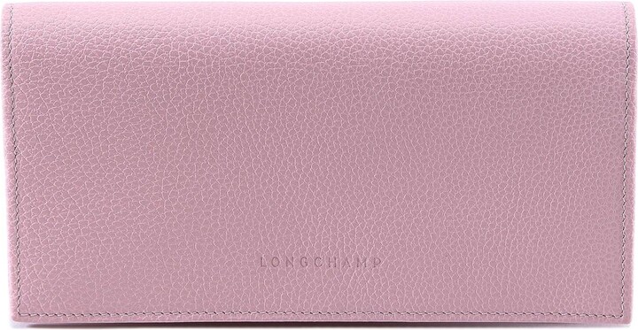 Longchamp Le Foulonne Leather Wallet-On-Strap Crossbody Clutch ~NEW~ Lilac