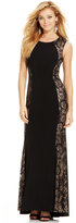 Thumbnail for your product : Xscape Evenings Contrast Lace Colorblock Gown