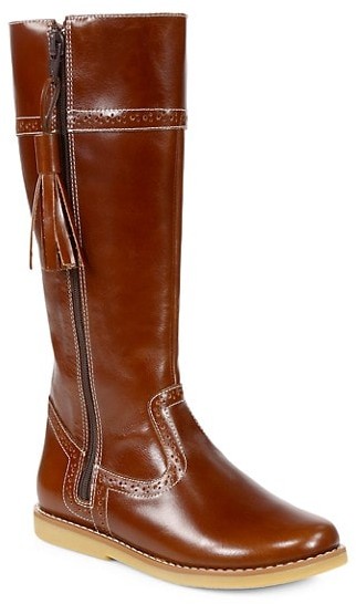 Girls leather riding boots Clearance