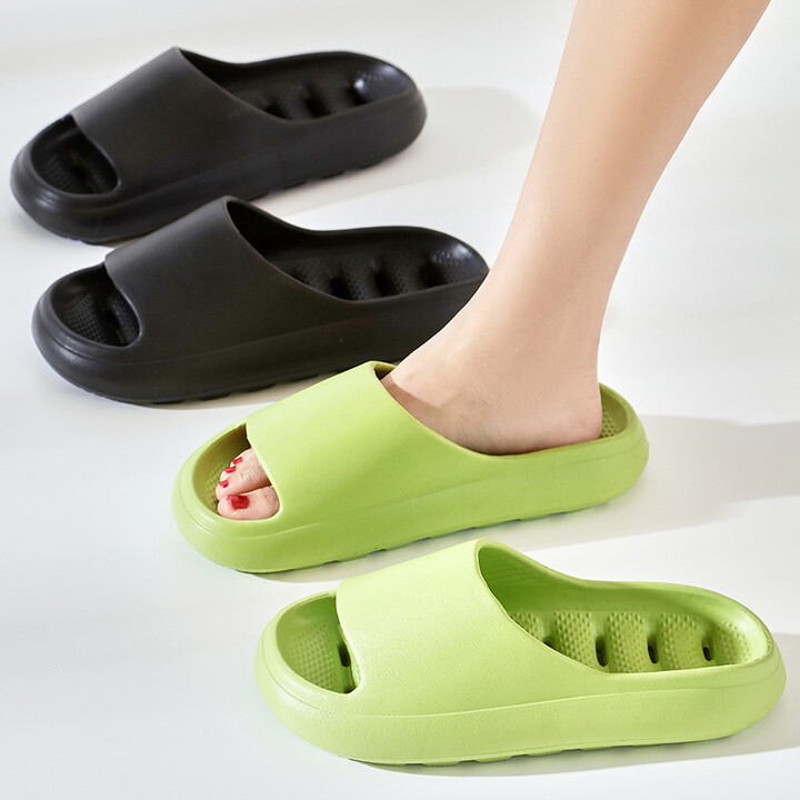 JIANZONG Bathroom Slippers Quick-drying Shower Hollow Out Indoor Summer Soft EVA Shoes Anti-Slip Flip Flops for Men Women Bath Slipper