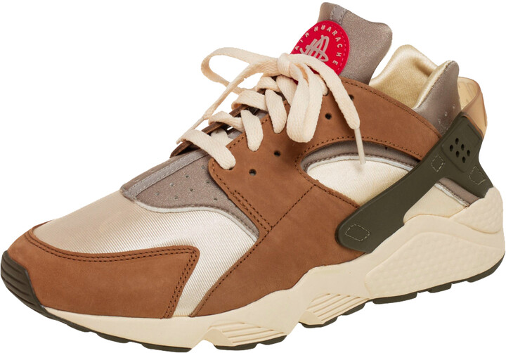 Nike X Yeezy Nike Air Huarache Stussy Desert Oak Tan Suede And Fabric Low  Top Sneakers Size 45.5 - ShopStyle