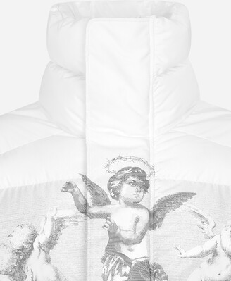 【DOLCE&GABBANA】ダウンジャケット ナイロン エンジェル BLANCO Dolce & Gabbana BLANCO nylon down jacket with angel print