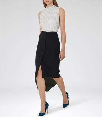 Reiss Luelle Button-Front Pencil Skirt