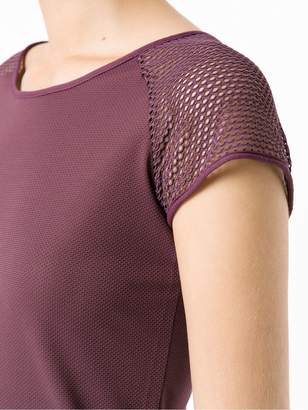 Track & Field mesh panelled blouse