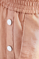 Thumbnail for your product : Tibi Snap-detailed Crinkled-shell Shorts