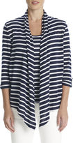 Thumbnail for your product : Jones New York Drapey Cardigan with 3/4 Roll Sleeves
