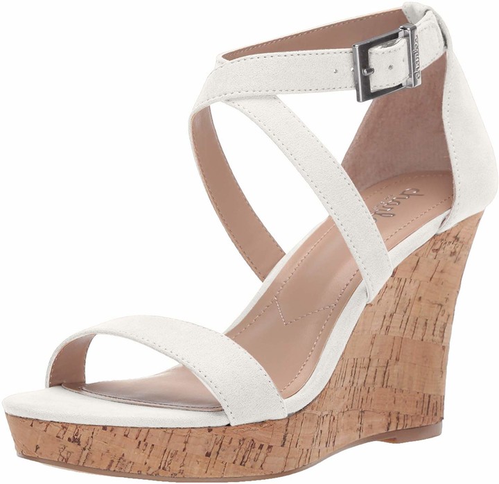 Charles david white wedges Clearance