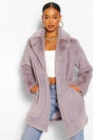 Thumbnail for your product : boohoo Plush Faux Fur Coat
