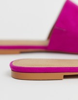 Thumbnail for your product : ASOS DESIGN Wide Fit Lorne pointed mules in magenta