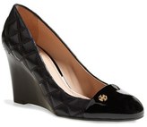 Thumbnail for your product : Tory Burch 'Claremont' Quilted Wedge Pump (Women)