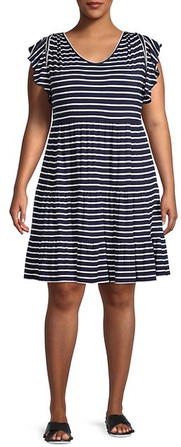 max studio striped dress