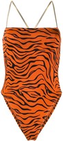 Thumbnail for your product : Reina Olga Chloe tiger print swimsuit