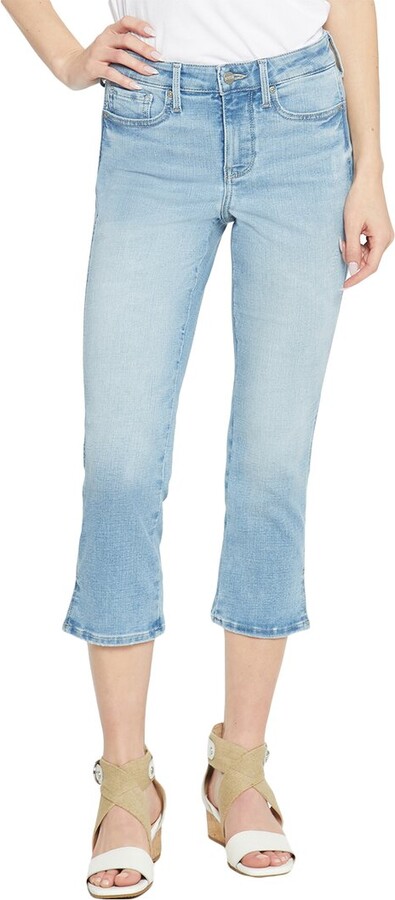 Chloe Capri Jeans In Petite With Cuffs - Mesmerize Blue