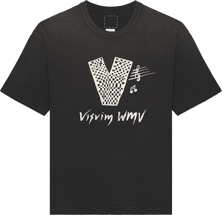 Visvim Jumbo V Crash Tee in Black