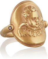 Thumbnail for your product : Bottega Veneta Gold-plated cubic zirconia cherub ring