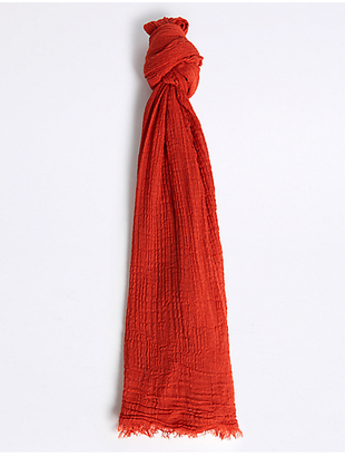 M&S Collection Crinkle Scarf
