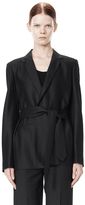 Thumbnail for your product : Alexander Wang Pinstripe Robe Blazer With Belt