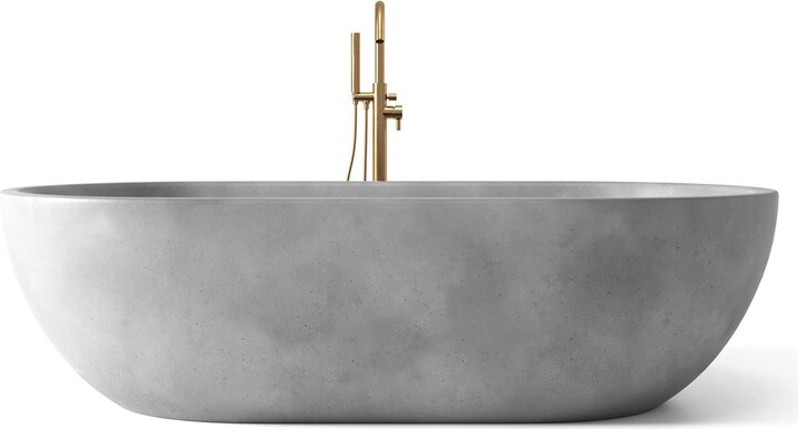 Concrete Bathtub, Handcrafted Tub, Variety Of 17 Different Colors, Indoor & Outdoor Use Maui
