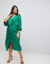 Thumbnail for your product : ASOS Curve Kimono Twist Front Midi Dress