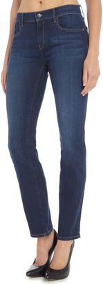 Calvin Klein Mid rise straight leg jeans in wonder dark