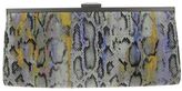 Thumbnail for your product : Rachel Roy NEW Multi Canvas Snake Print Frame Clutch Handbag Large BHFO