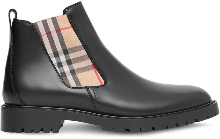burberry vintage check chelsea boots