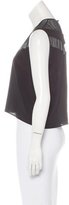 Thumbnail for your product : Antonio Berardi Mesh-Accented Sleeveless Top
