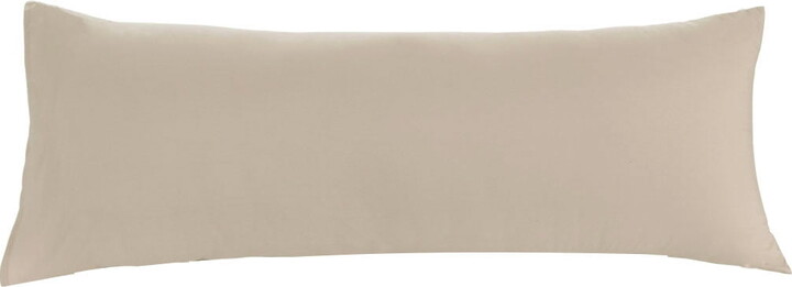 Unique Bargains Microfiber Pillowcase Long Bolster Body Pillow Cover Khaki 20" x 48"