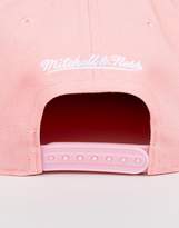 Thumbnail for your product : Mitchell & Ness Pinscript Snapback Cap In Pink