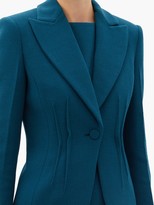 Thumbnail for your product : Altuzarra Eleanor Peak-lapel Wool Jacket - Blue
