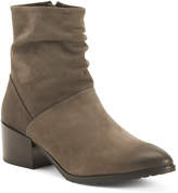 Thumbnail for your product : Made In Italy Leather Scrunch Booties