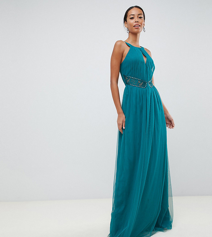 little mistress embellished maxi dress