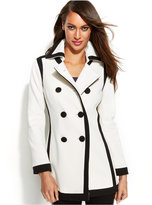 Thumbnail for your product : INC International Concepts Petite Double-Breasted Contrast-Trim Pea Coat