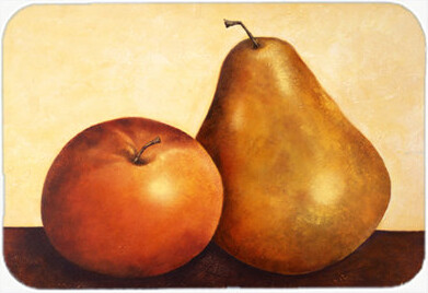 Caroline's Treasures Apple and Pear Glass Cutting Board