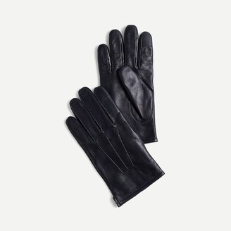 J.Crew Leather gloves with wool-cashmere lining