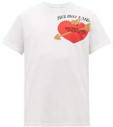 Thumbnail for your product : Helmut Lang Valentine Heart And Logo-print Cotton T-shirt - Mens - White
