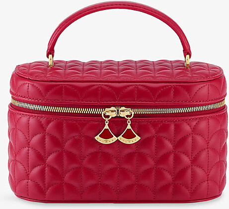 Bvlgari Womens Red Divas' Dream Leather Vanity Case 1 Size