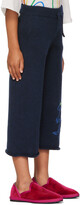 Thumbnail for your product : The Row Kids Navy T-Rex Lounge Pants