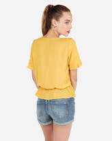 Thumbnail for your product : Express Cinched Waist Peplum Top