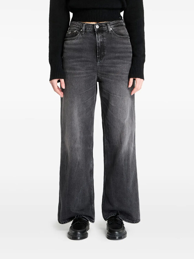Claire high-rise wide-leg jeans