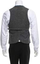 Thumbnail for your product : Robert Geller Woven Herringbone Vest