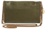 Thumbnail for your product : Stella McCartney 'Falabella - Shaggy Deer' Faux Leather Crossbody Bag - Green