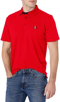 Tommy Hilfiger Men's Short Sleeve Moisture Wicking Stretch Polo Shirt with Quick Dry + UV Protection