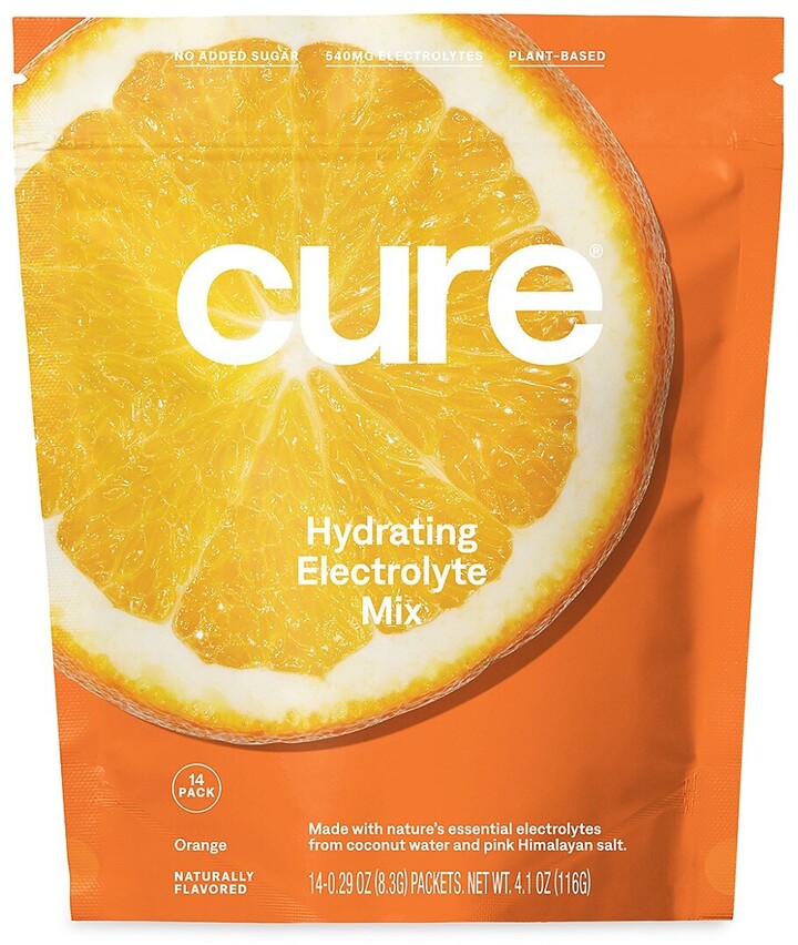 Cure Hydration Orange Hydrating Electrolyte Drink Mix ShopStyle Makeup