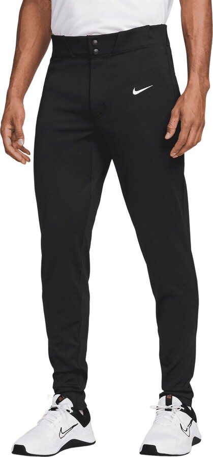 Nike Men's Vapor Premier Tapered Baseball Pants, XS, Black/White