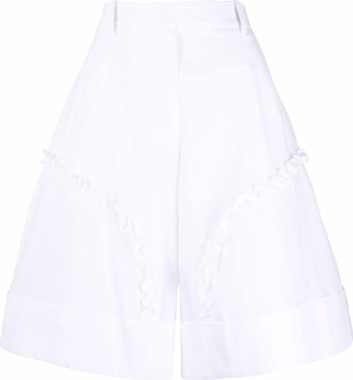 White Ruffle Shorts | Shop The Largest Collection | ShopStyle