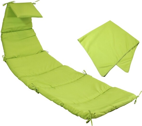 Sunnydaze Decor SunnydazeReplacementCushionandUmbrellaFabricforOutdoorHangingLoungeChairAppleGreen