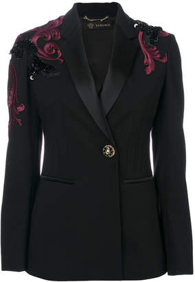 Versace Baroque embroidered blazer