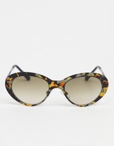 Thumbnail for your product : A. J. Morgan AJ Morgan oval style sunglasses in tortoise shell